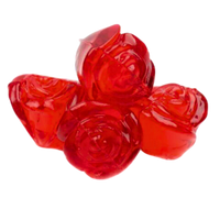 3D Red Gummy Roses