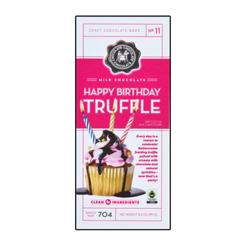 C3 Happy Birthday Truffle Milk Chocolate Bar