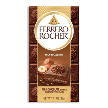 Ferrero Rocher Milk Hazelnut Chocolate Bar