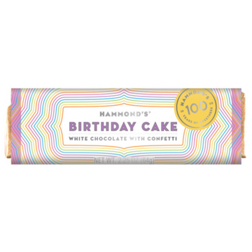 Hammond's Birthday Cake White Chocolate Bar