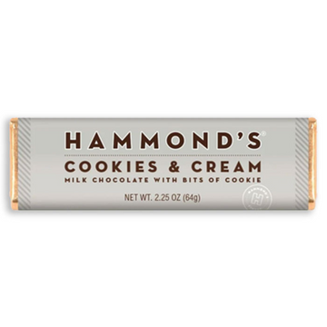 Hammond's Cookies and Cream Milk Chocolate Bar