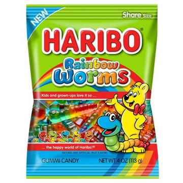 Haribo Rainbow Worms Gummies