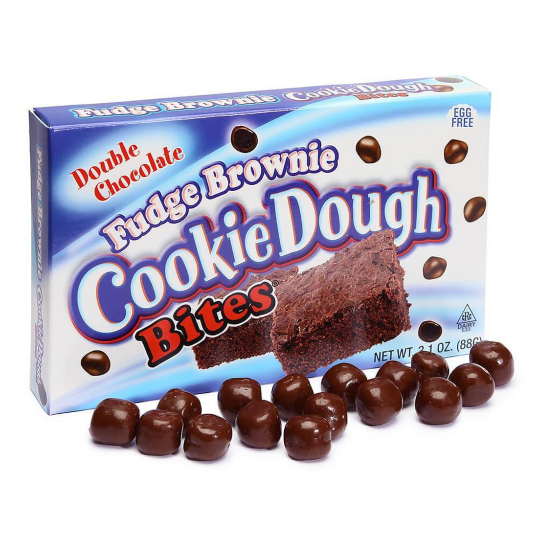 Double Chocolate Fudge Brownie Cookie Dough Bites