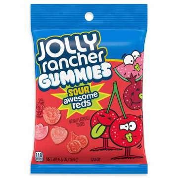 Jolly Rancher Sour Awesome Reds Gummies