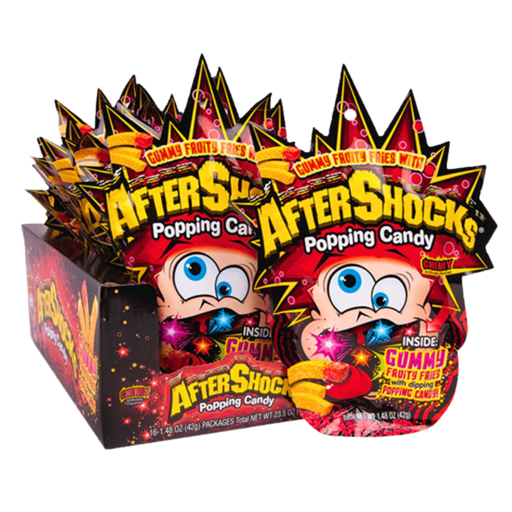 Aftershocks Cherry Gummy Fries With Popping Candy The Candy Closet 3266