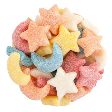 Sour Gummy Stars and Moons