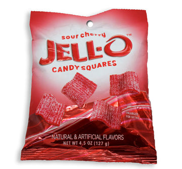 Sour Cherry Jell-O Squares