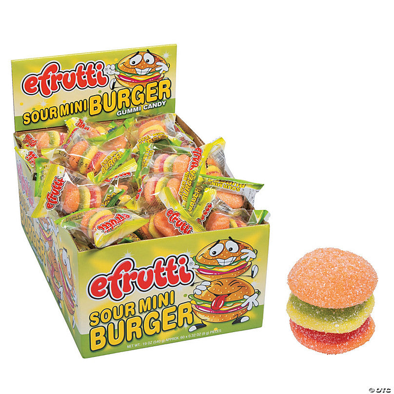 Mini Sour Gummy Burger The Candy Closet