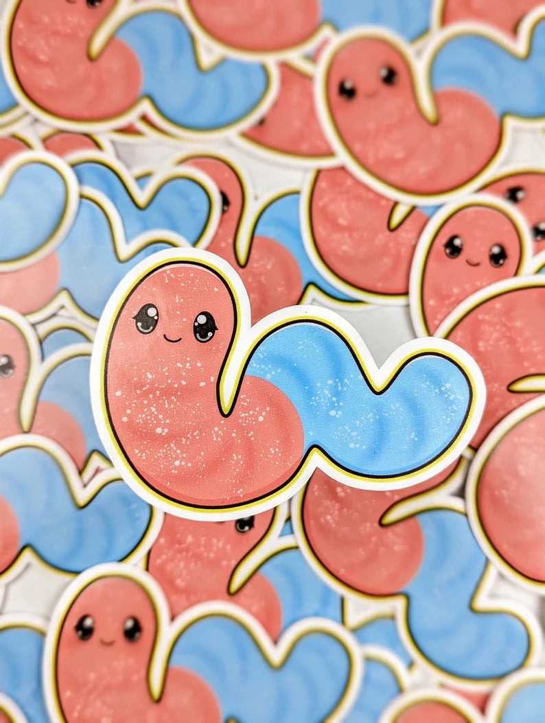 Sour Gummy Worm Sticker