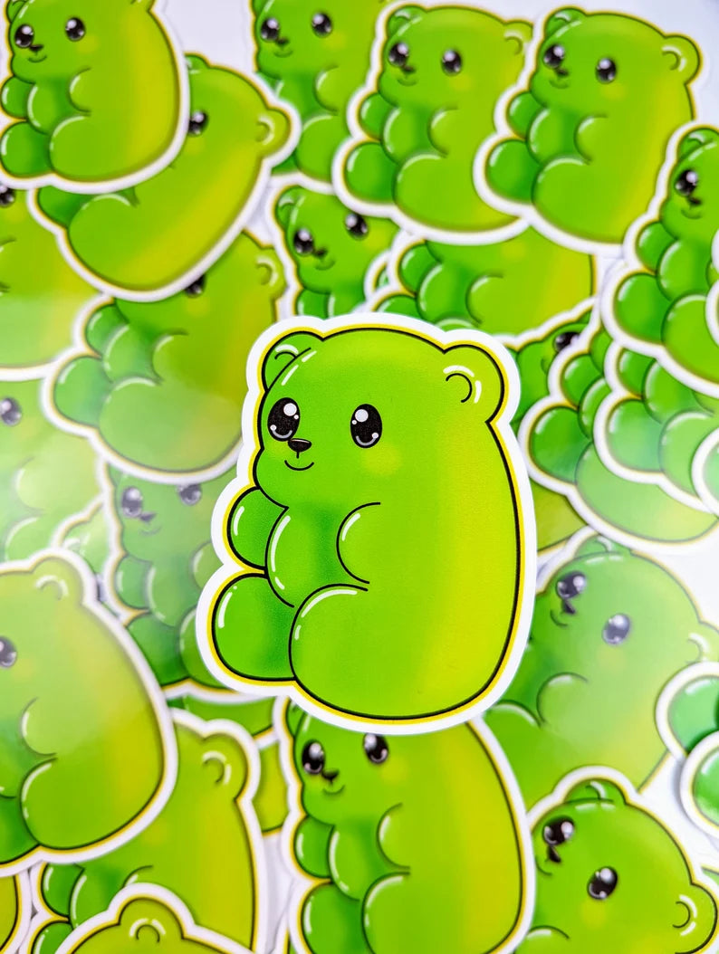 Jelly Gummy Bears Cartoon Sticker