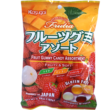 Kasugai Assorted Fruits Gummy Candy