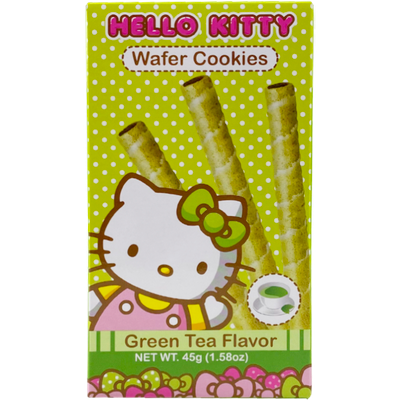 Hello Kitty Green Tea Wafer Cookies