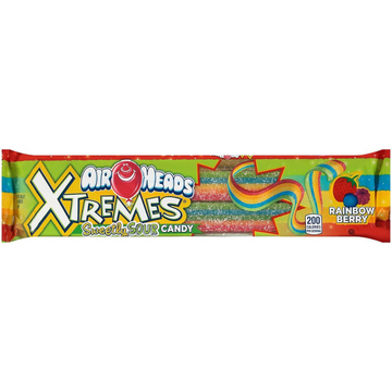 Airheads Xtremes Sour Belts Rainbow Berry