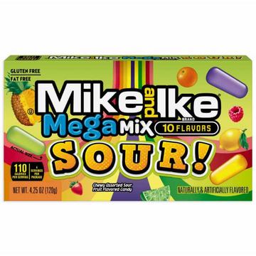 Mike and Ike Mega Mix Sour Theater Box