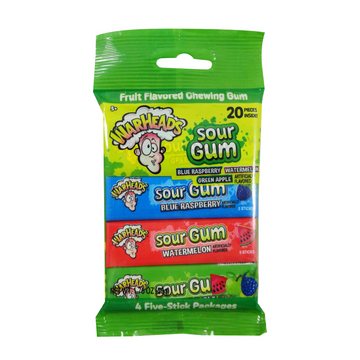 Warheads Assorted Sour Gum 4 Pack