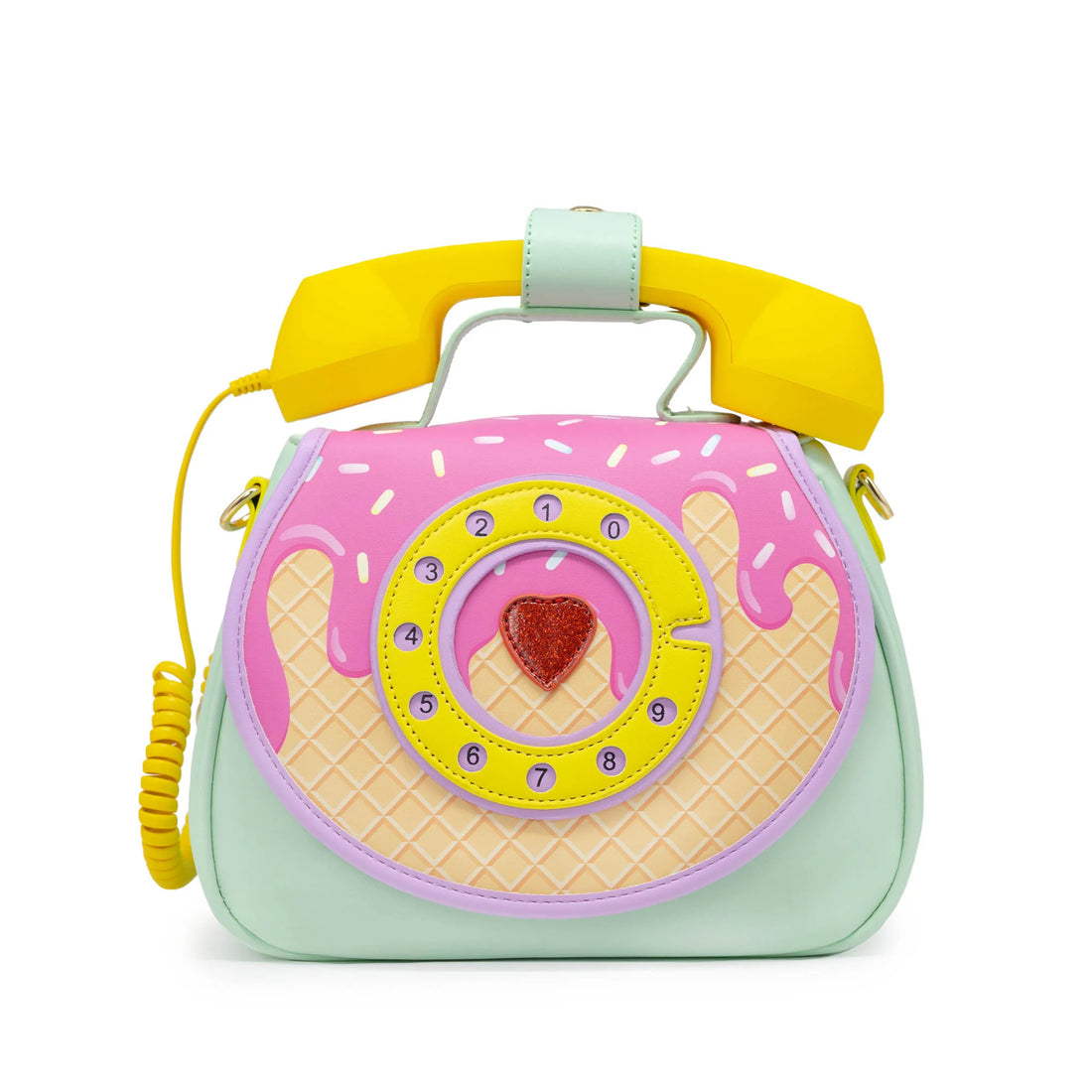 Retro Phone Convertible Handbag -  Ice Cream Dream