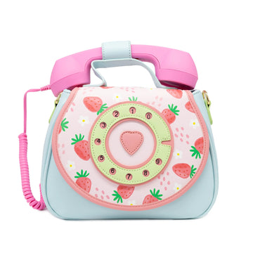 Retro Phone Convertible Handbag - Strawberry Fields