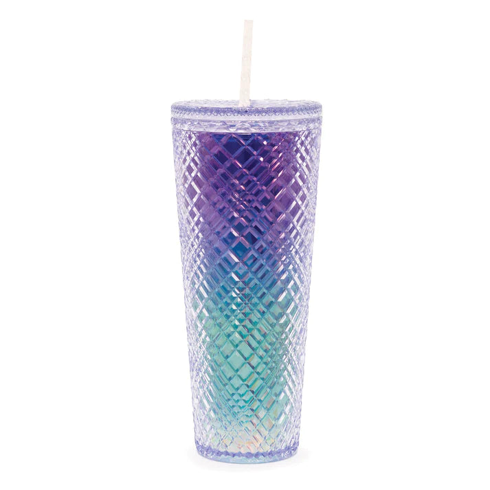 Tall Dazzling Ocean Holographic Tumbler
