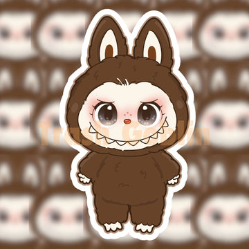 Secret Brown Labubu Vinyl Sticker