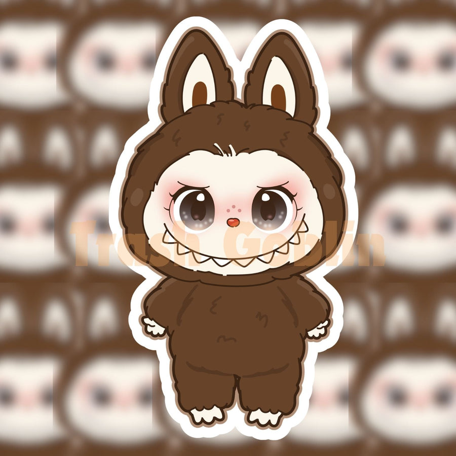 Secret Brown Labubu Vinyl Sticker