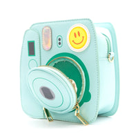 Minty Blue Polaroid Camera Handbag