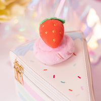 Strawberry Rainbow Confetti Cake Slice Handbag 🍰