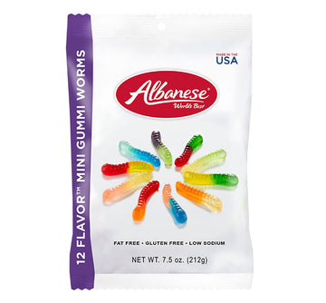 Albanese 12 Flavor Mini Gummi Worms