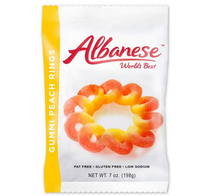 Albanese Gummi Peach Rings