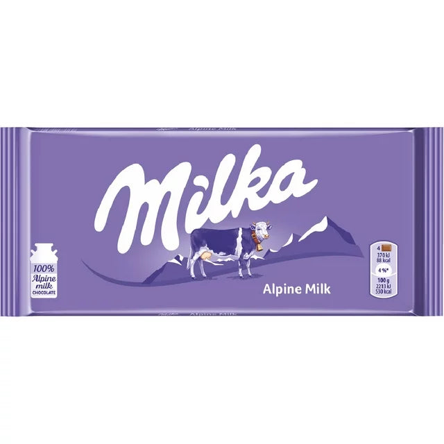 Milka Alpine Milk Chocolate Bar