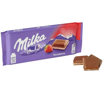 Milka Strawberry Chocolate Bar