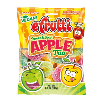 E Frutti Sweet and Sour Apple Trio Gummies