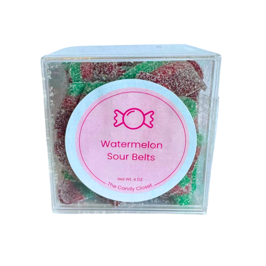 Watermelon Sour Belts Candy Cubes