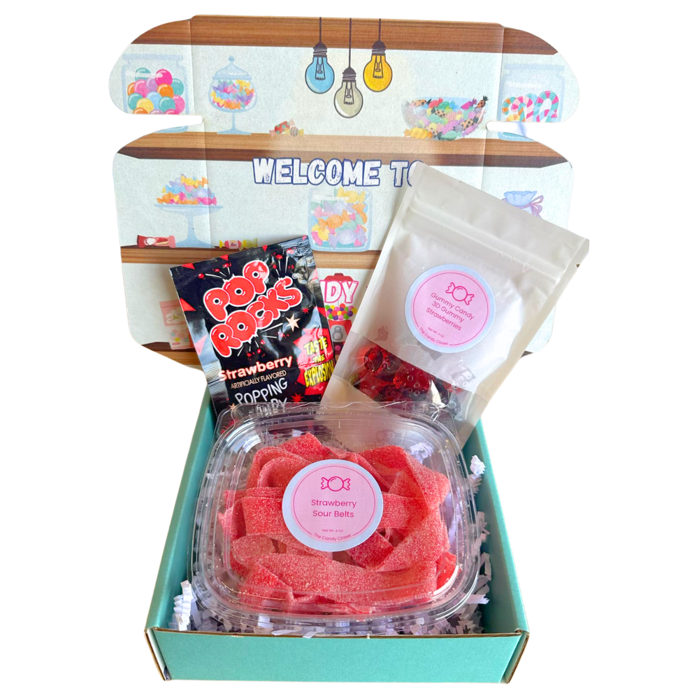 Strawberry Dreams 3-Piece Candy Gift Box