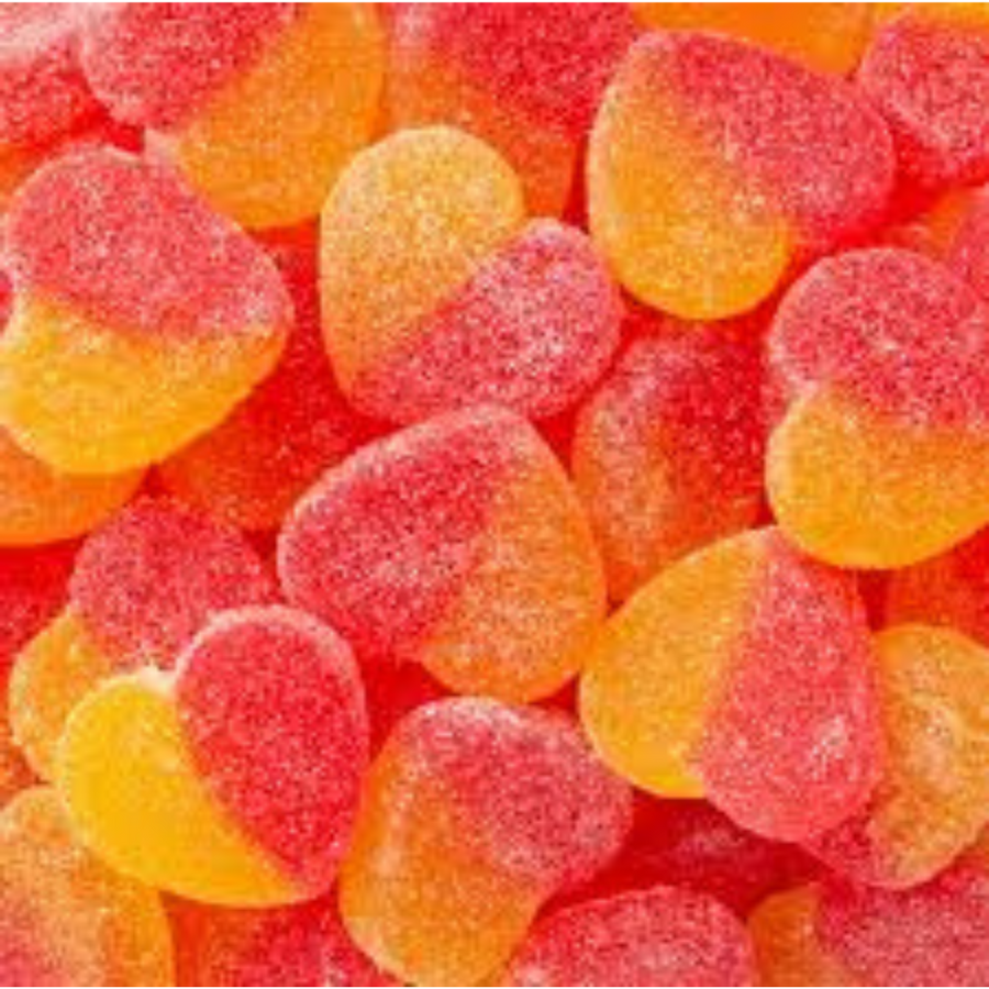 Gummy Sour Peachy Hearts