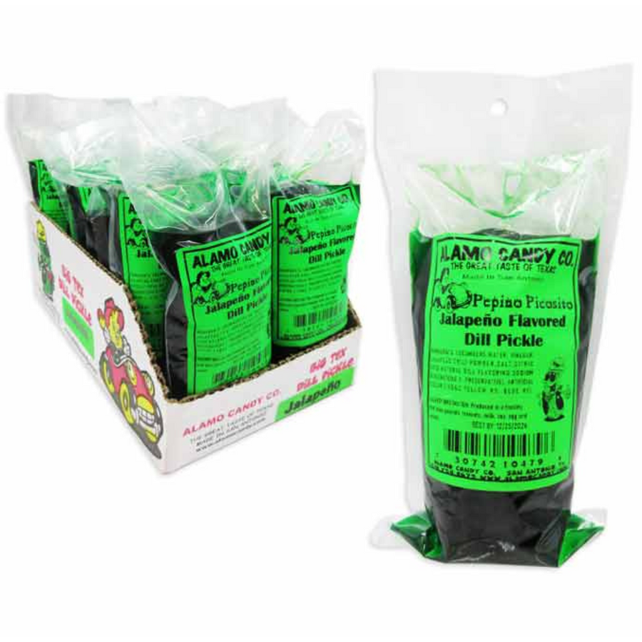 Alamo Candy Co. Spicy Jalapeno Flavored Dill Pickle