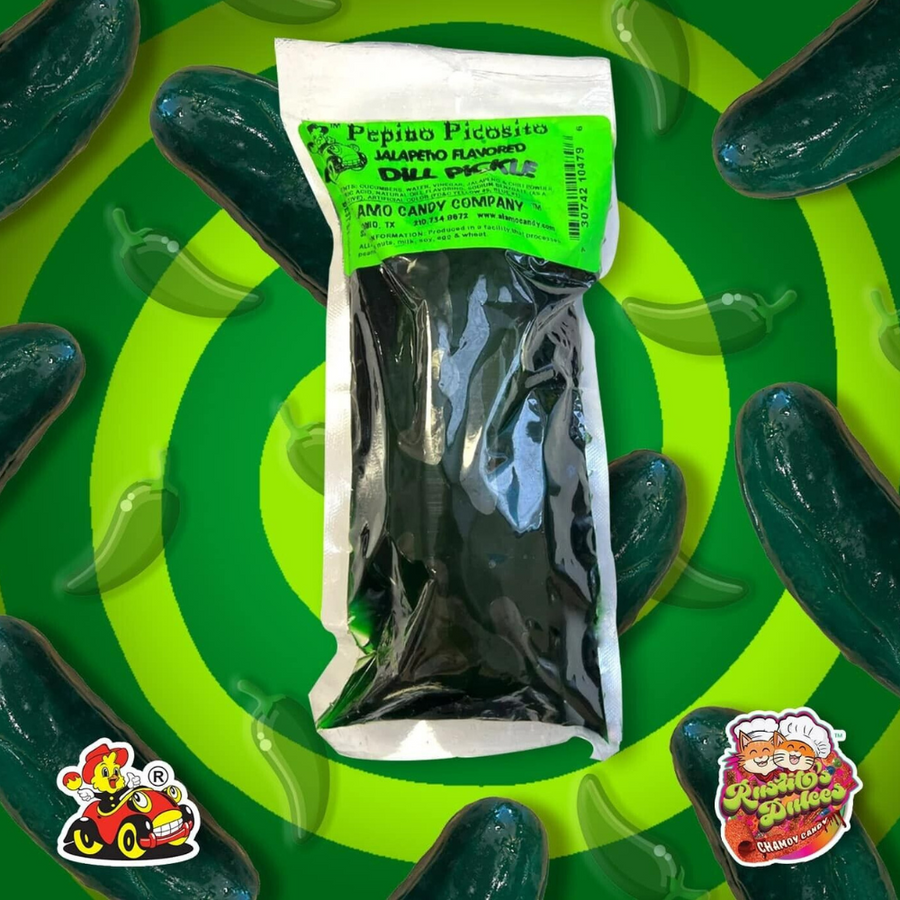 Alamo Candy Co. Spicy Jalapeno Flavored Dill Pickle