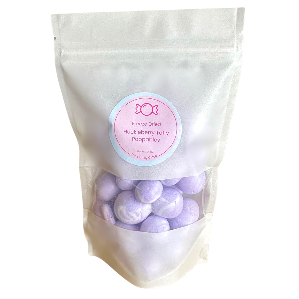 Freeze Dried Huckleberry Taffy Poppables