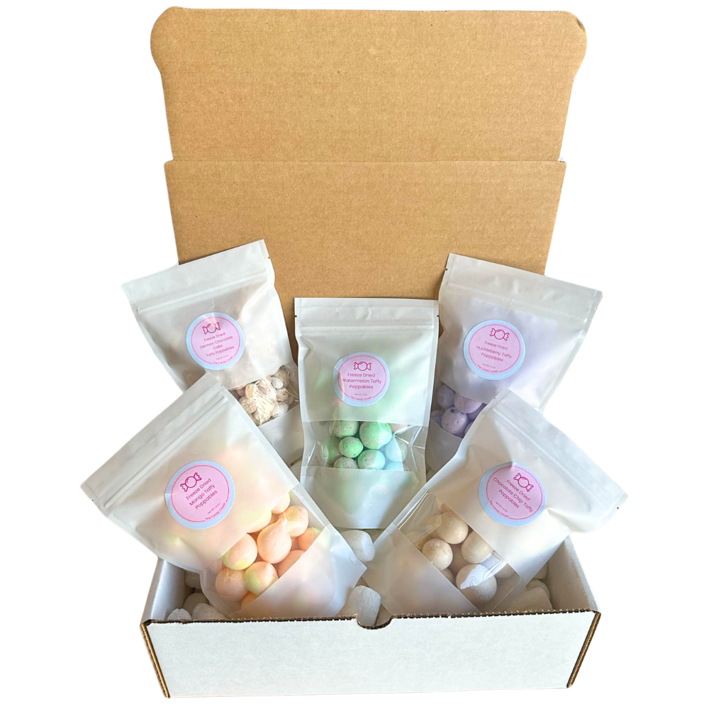 Assorted Freeze Dried Taffy Poppables Candy Bundle