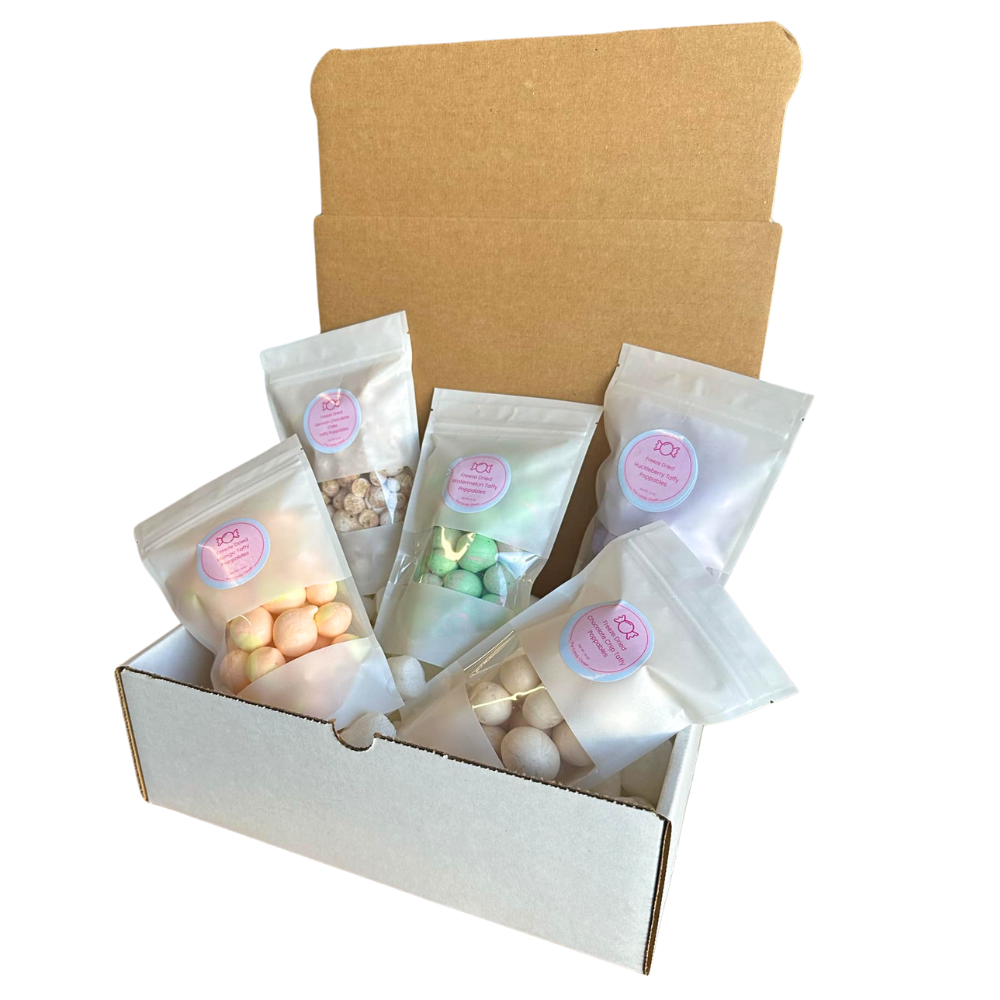 Assorted Freeze Dried Taffy Poppables Candy Bundle