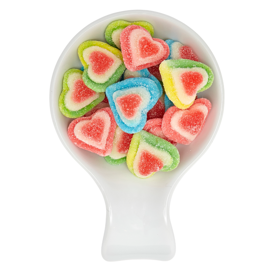 Gummy Rainbow Triple Layer Hearts