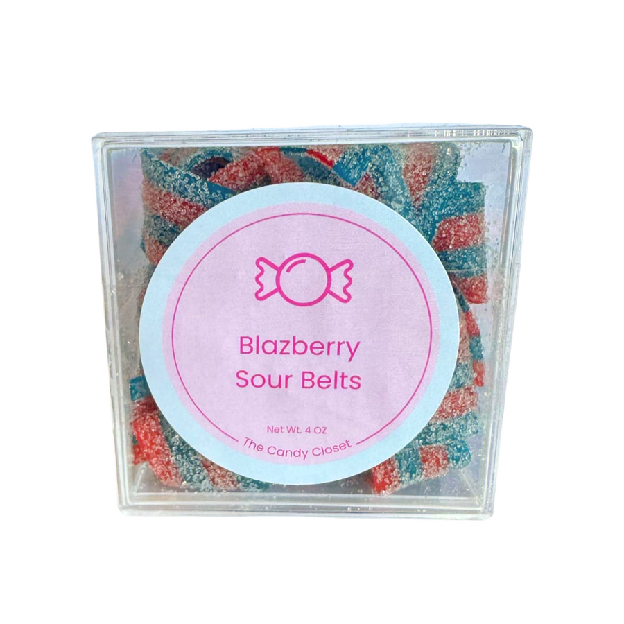 Blazberry Sour Belts Candy Cubes