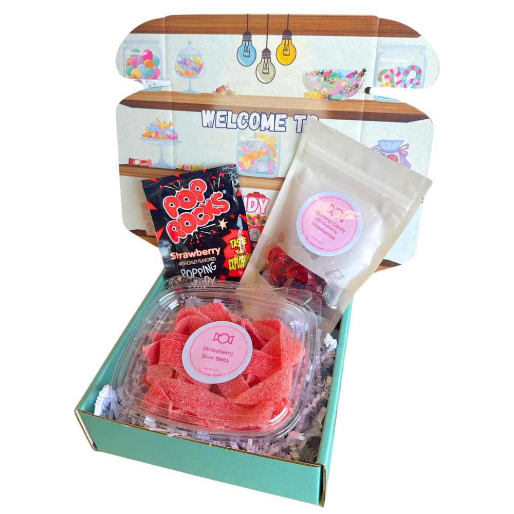 Strawberry Dreams 3-Piece Candy Gift Box