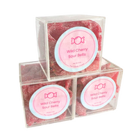 Wild Cherry Sour Belts Candy Cubes