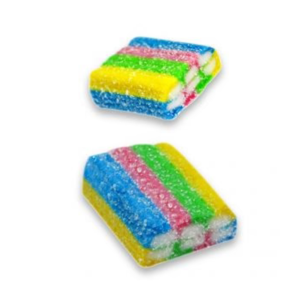 Gummy Sour Rainbow Bricks