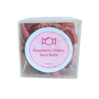 Raspberry Cherry Sour Belts Candy Cubes