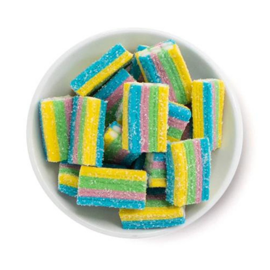 Gummy Sour Rainbow Bricks