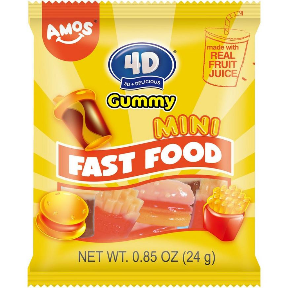 4D Mini Fast Food Gummies