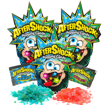 AfterShocks Popping Candy Dual Flavor Pack - Blue Raspberry / Watermelon