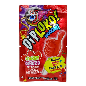 Dip Loko Cherry Dip 'n Lick Popping Candy