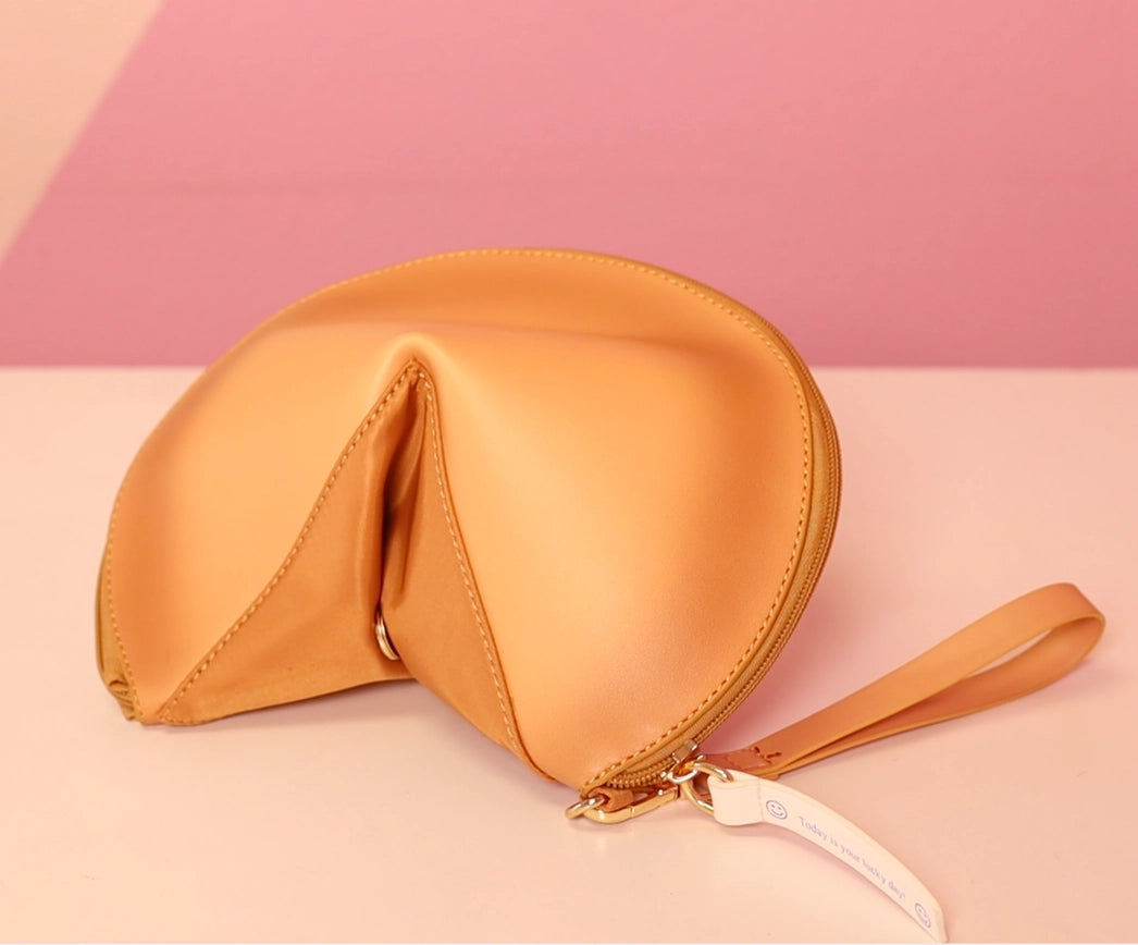Fortune Cookie Clutch with Strap 🥠